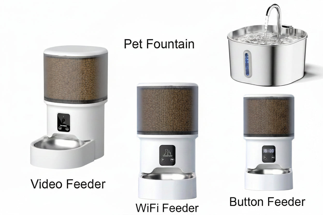 Smart Automatic Pet Feeder & Water Fountain Set 4L+2.2L