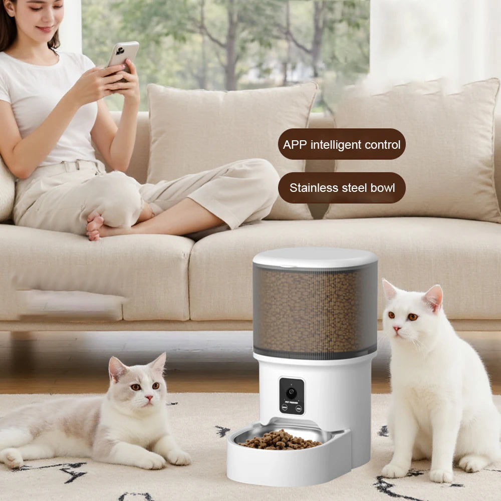 Smart Automatic Pet Feeder & Water Fountain Set 4L+2.2L