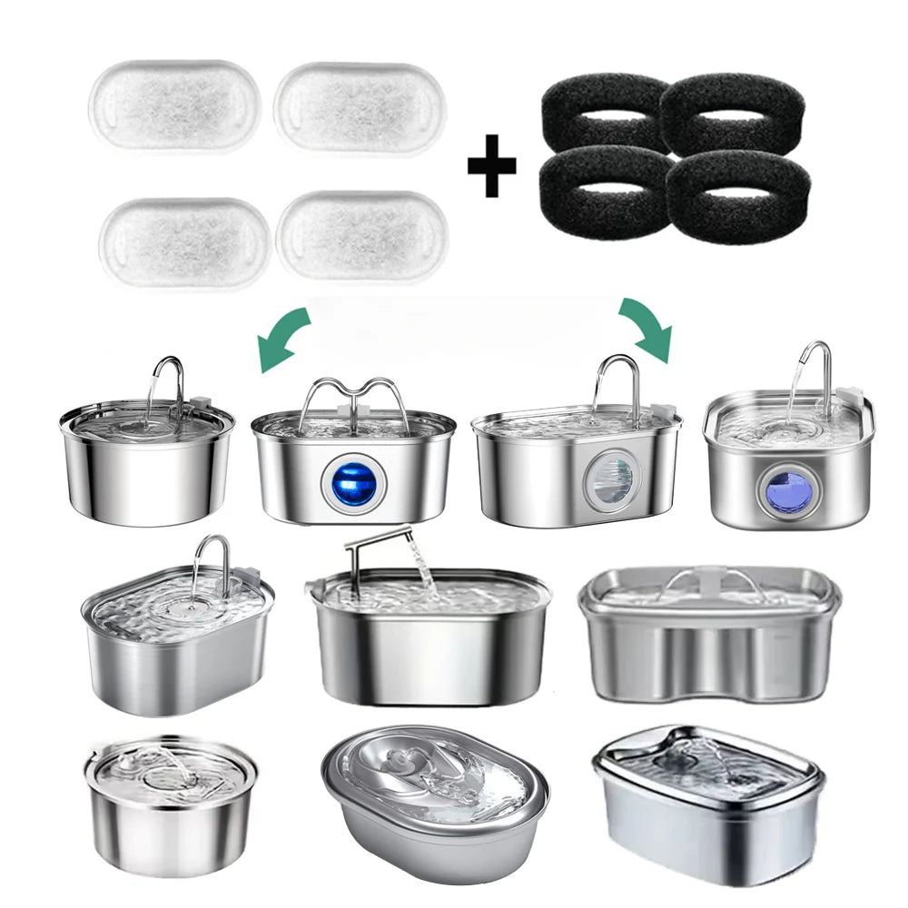 Cat Water Fountain Replacement Filters For Stainless Steel